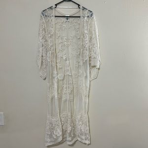 White Lace Cardigan